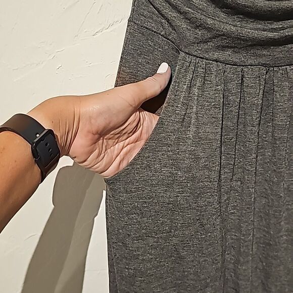 Heather Gray Strapless Maxi Dress - Picture 4 of 4